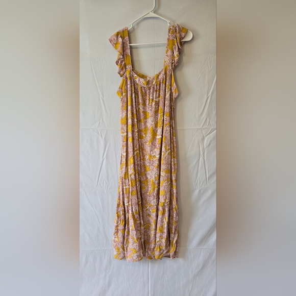 3/$25 Knox Rose Maxi Floral Boho Summer Tank Sleeveless Dress Size Large - Picture 1 of 5